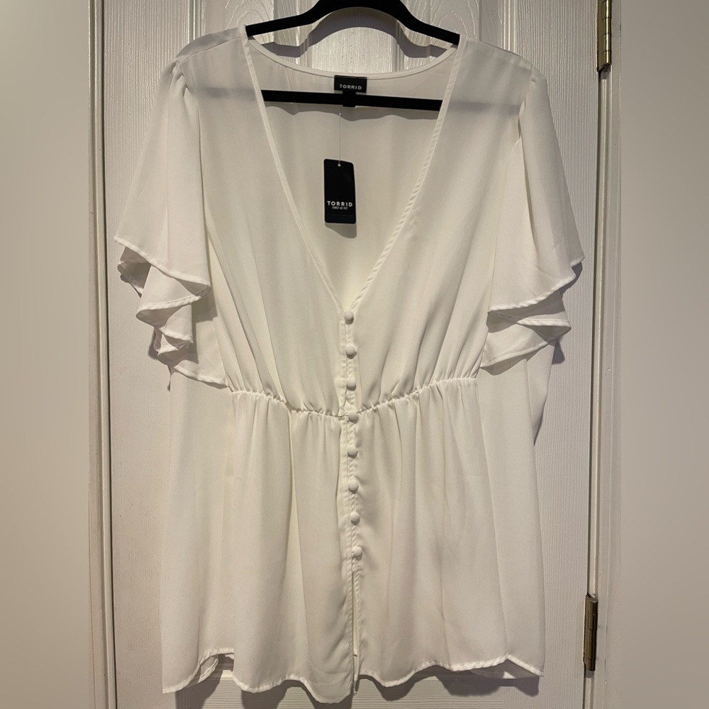 Torrid Flutter Sleeve Blouse
